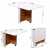 Toheed wood space saving folding dining table