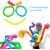 4 Pcs Macaron DIY Learning Skill Tubes Pop Tube Fidget Toys