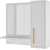 Toheed wood Bathroom Cabinet with Mirror - WhiteToheed wood Bathroom Cabinet with Mirror - White
