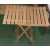 Beach wood space saving folding table