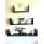 Toheed wood U Shaped Floating Wall Shelves - Set of 3