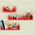 Toheed wood U Shaped Floating Wall Shelves - Set of 3