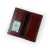 Sliding Card Holder Long Brown Faux Leather Wallet