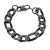 Classy Black Figaro Link Chain Bracelete