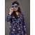 Purple Flourance Printed Design Night Suit For Ladies