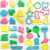100 Pcs Multi Shapes Cutter for Play Dough & Clay Sand 100 Pcs Multi Shapes Cutter for Play Dough & Clay Sand