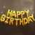 Happy Birthday Foil Balloons Set - Yelllow