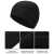 Winter Stretchable Fleece Cap - Black