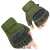 1 Pair Half Finger Tactical Gloves - Green