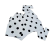 White & Black Dots 2 PCS Night Dress For Women
