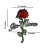 Beautiful Embroidered Rose Flower Patch for Applique Motif Craft