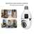Wi-Fi Camera V380 Pro Dual Lens E27 Bulb Camera 1080p