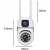 IP Wireless Bulb Shape wall Dual Lens Camera 1080p