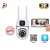 IP Wireless Bulb Shape wall Dual Lens Camera 1080p