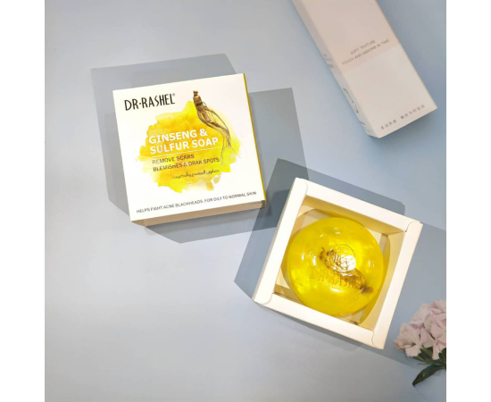 DR.RASHEL Ginseng Sulfur Soap Face Wash - 1 Piece