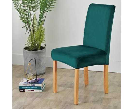 Water Resistant Suede Velvet Chair Covers - Emerald Green