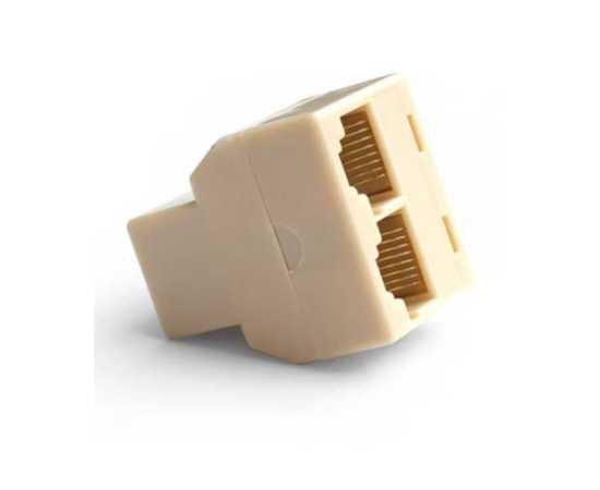 RJ45 1+2 LAN Ethernet Splitter Connector Network Switch