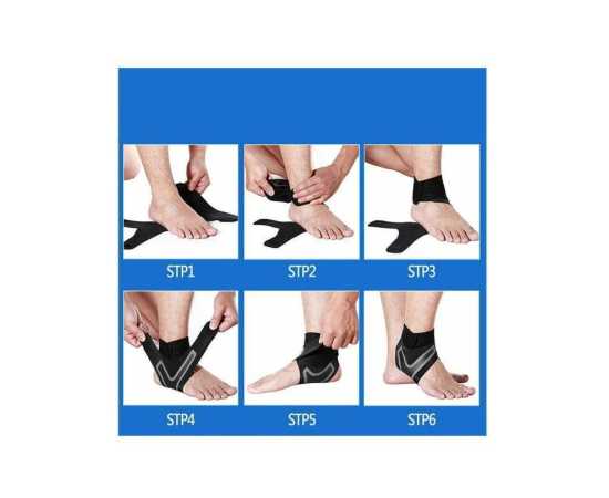 Adjustable Foot Ankle Support Belt For Injury Pain - 1 Pair