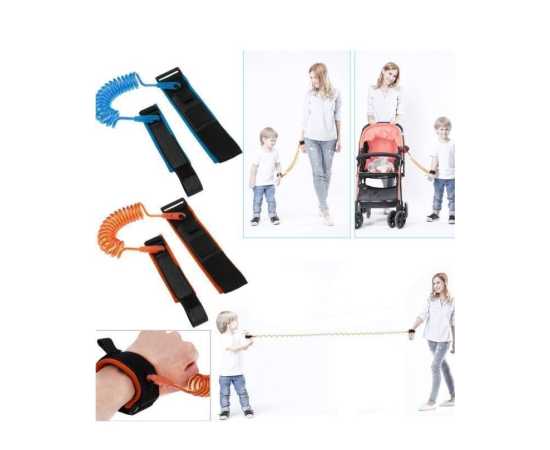 Latest New Child Wrist Reins Baby Wrist Strap For Anti Lost - ORANGE