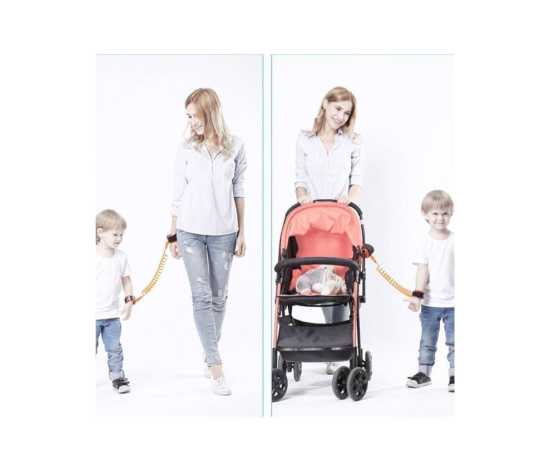 Latest New Child Wrist Reins Baby Wrist Strap For Anti Lost - ORANGE