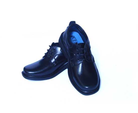 Black Boys School Synthetic Lashes Shoes