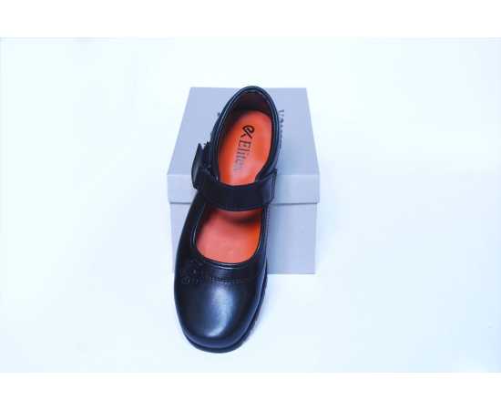 Girls Black School Shoes Elegant, Comfortable,  high quality by Elitex Shoes