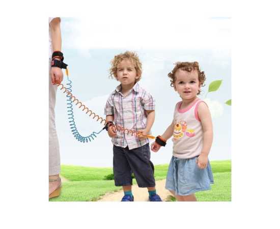 Latest New Child Wrist Reins Baby Wrist Strap For Anti Lost - ORANGE