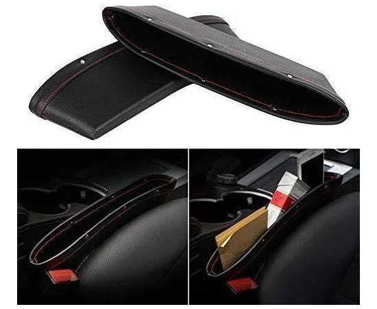 2 Pack Leather Car Seat Organizer Pocket Car Seat Storage Box For Holding Phone