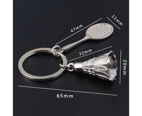 High Quality Badminton Style Keychain