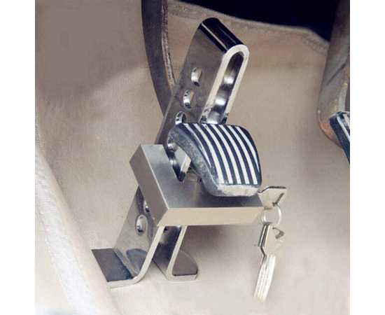 8 Holes Clutch Clasp Stainless Steel Car Brake Pedal Lock Anti-theft Device