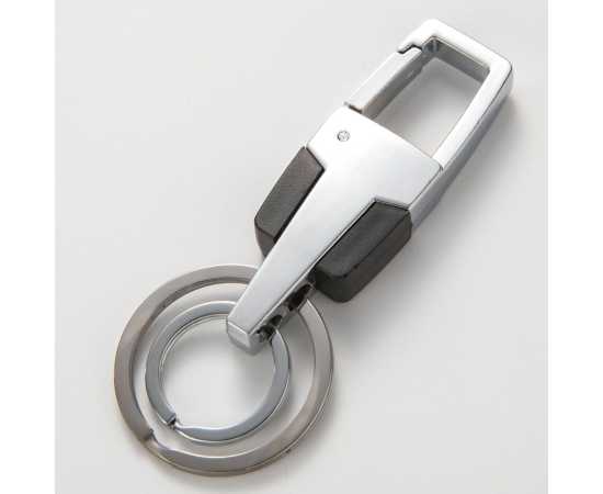 Double Ring Pendant Metal Key Chain