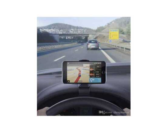 Universal Instrument Panel Car Mobile Holder - Black