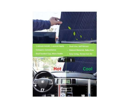 Auto Universal Car Retractable Windshield Sun Shade For Car 45cm - Precision Fit