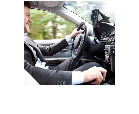 Universal Instrument Panel Car Holder - Black