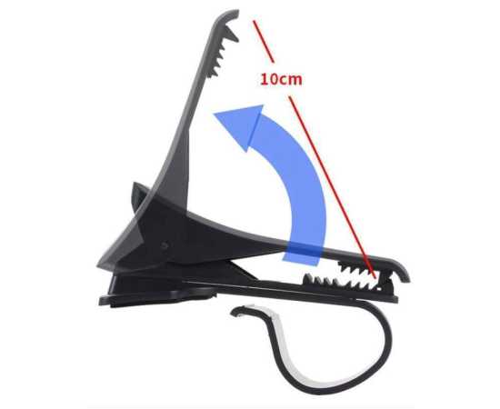 Universal Instrument Panel Car Holder - Black