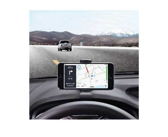 Universal Instrument Panel Car Holder - Black