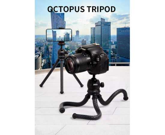 Jmary MT-25 - Mini Portable Flexible Tripod Stand for Mobile Phones & Cameras