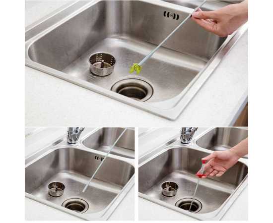 Drain Unlocked Stick Sink Cleaner Tool For Kitchen