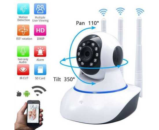 IP WIRELESS CAMERA 360 WITH 3 ANTENNA 1-piece