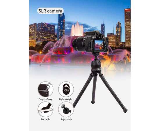 Jmary MT-25 - Mini Portable Flexible Tripod Stand for Mobile Phones & Cameras