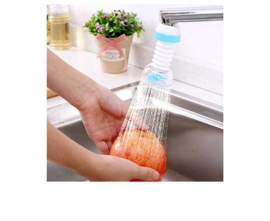 Water Saver Tap Aerators 360° Rotate Faucet Swivel Bath Tap Adapter Filter - Blue