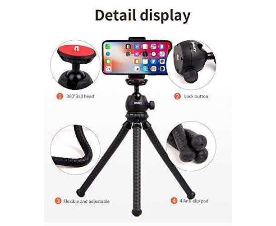 Jmary MT-25 - Mini Portable Flexible Tripod Stand for Mobile Phones & Cameras