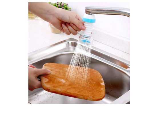 Water Saver Tap Aerators 360° Rotate Faucet Swivel Bath Tap Adapter Filter - Blue