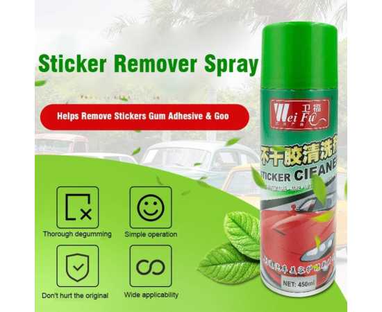 450ml Quick Spray Sticker Remover Adhesive Stain Car/ Home Use