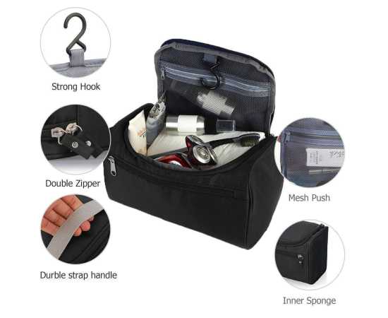 Multipurpose Waterproof Clothes Storage Bag & Organizer- Black