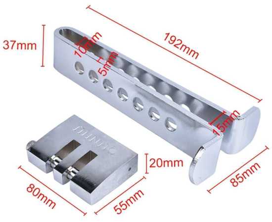 8 Holes Clutch Clasp Stainless Steel Car Brake Pedal Lock Anti-theft Device