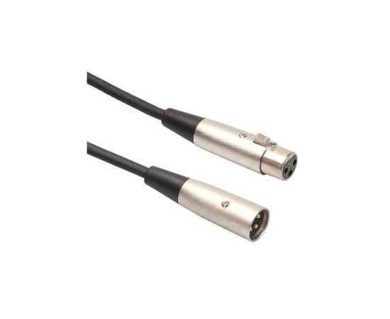 XLR Female To XLR Male Cable 2m - Black