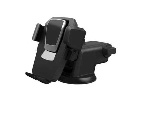 Universal Suction Cup Long Handle Car Holder - Black