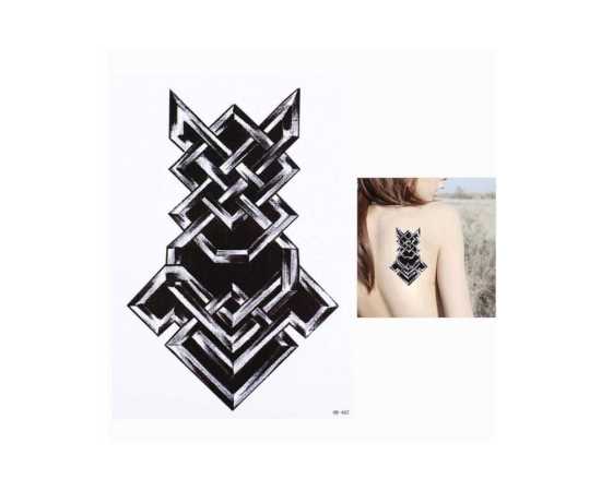 Black Celtic Totem Temporary Tattoo