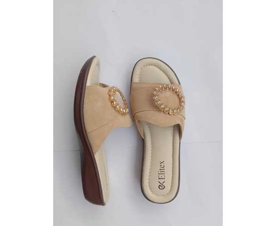 Women's/Girls New Beige Color Casual Chappal comfortable and more walkability
